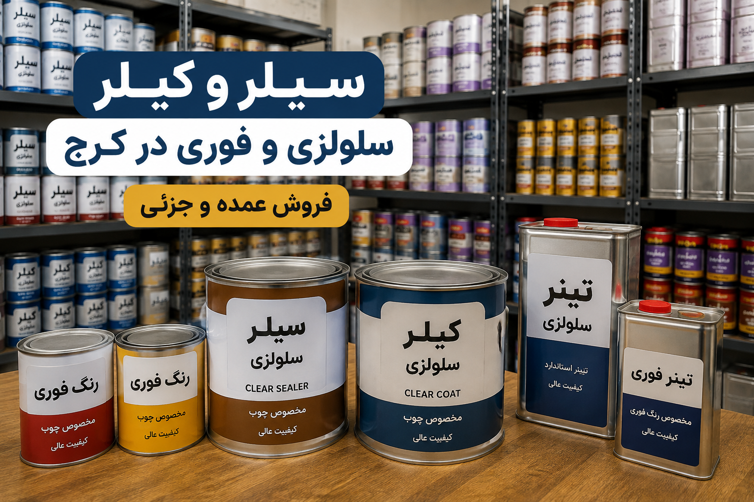 پخش سیلر و کیلر سلولزی و فوری در کرج