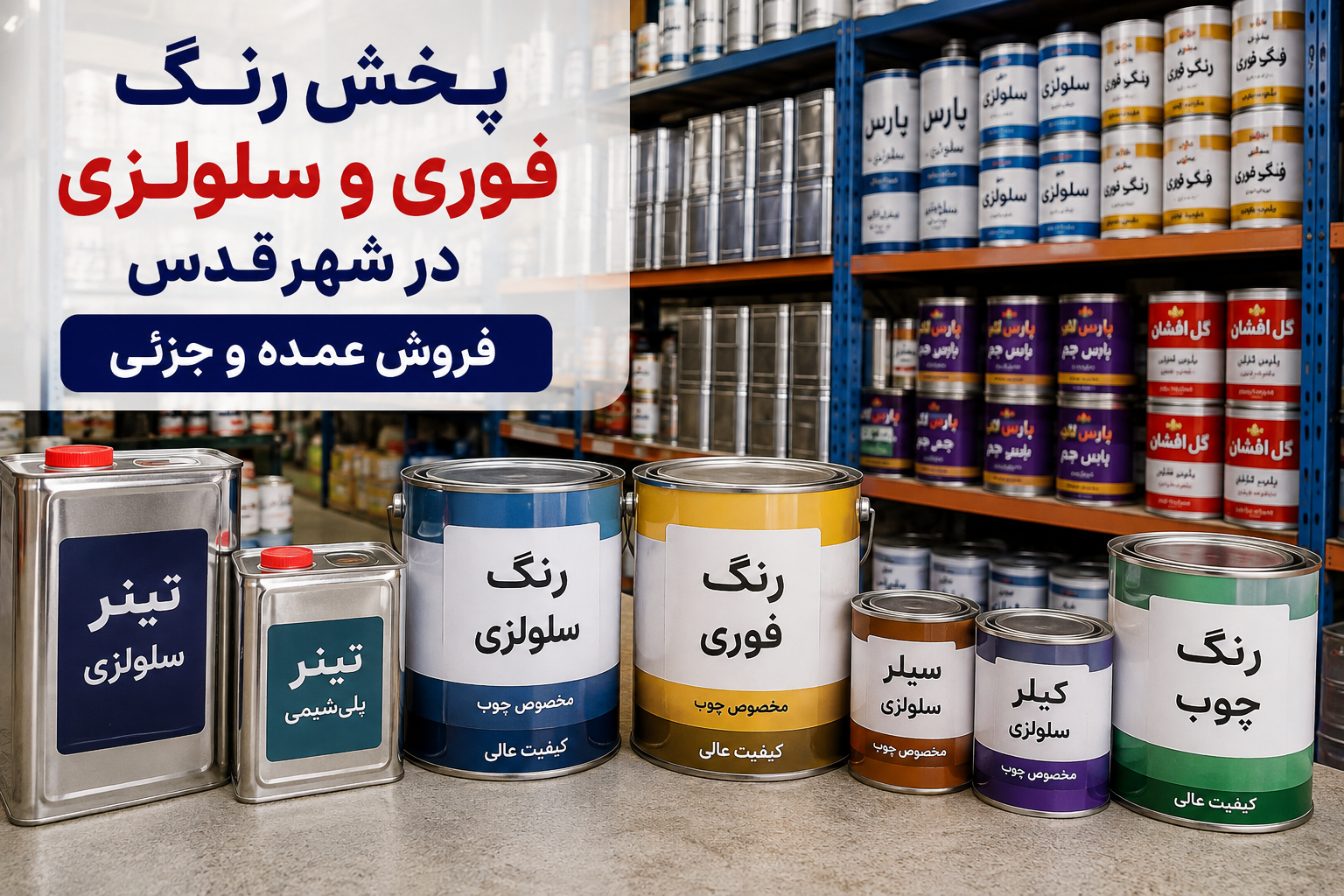 پخش رنگ فوری و سلولزی در شهرقدس